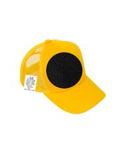 INFANT Trucker Hat with Interchangeable Velcro Patch (Yellow)