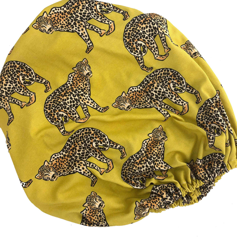 Woolf With Me Organic Changing Pad Cover Leopard color_mustard