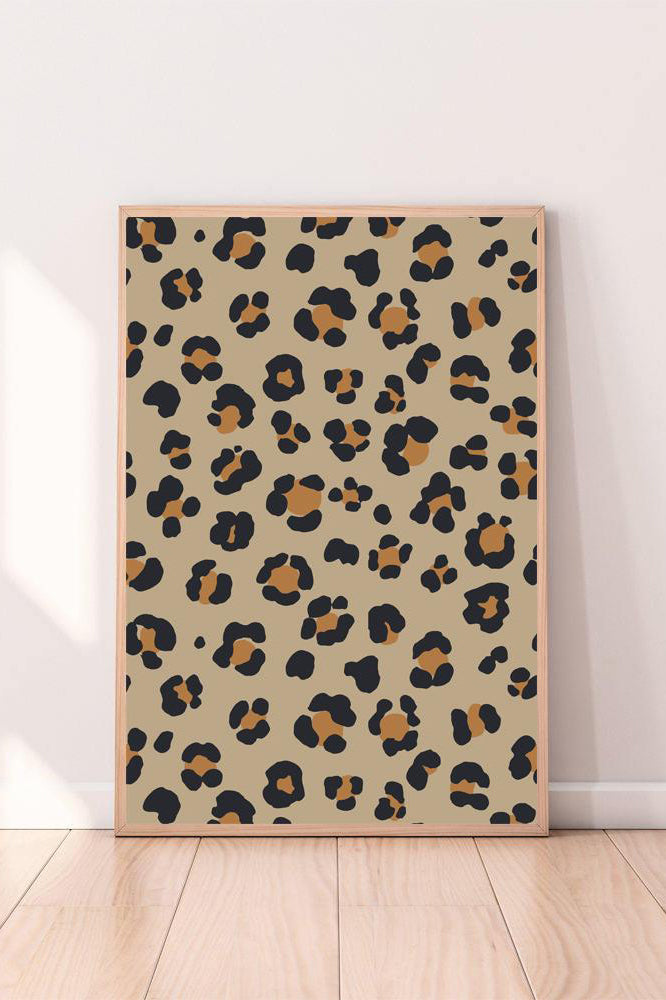 Wall Art Leopard Print color_charcoal