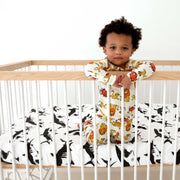 Woolf With Me Fitted Crib Sheet Shark color_black