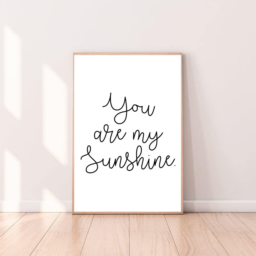 Wall Art You Are My Sunshine